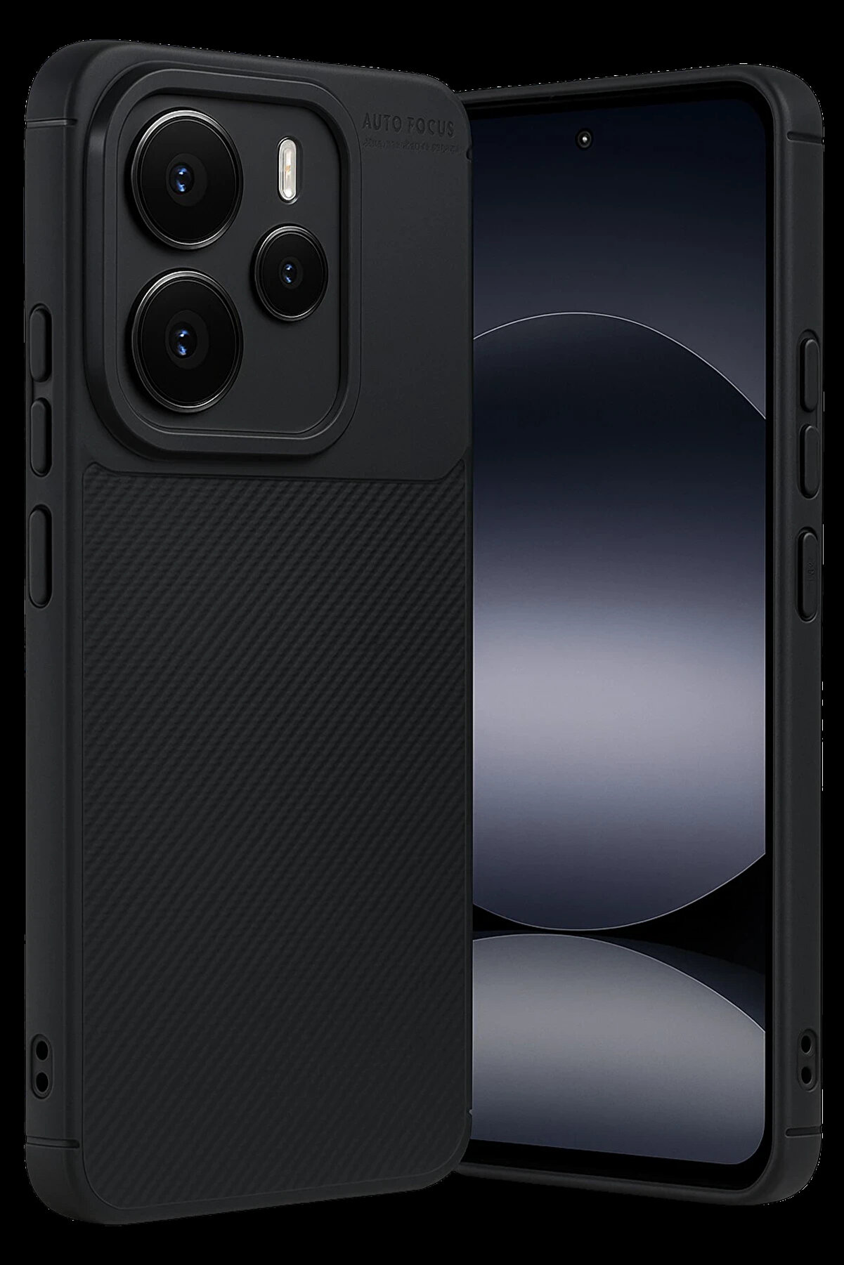 Buti̇k Harmonyaura Xi̇aomi̇ Note 14 5G Auto Focus Karbon Kapak - Si̇yah