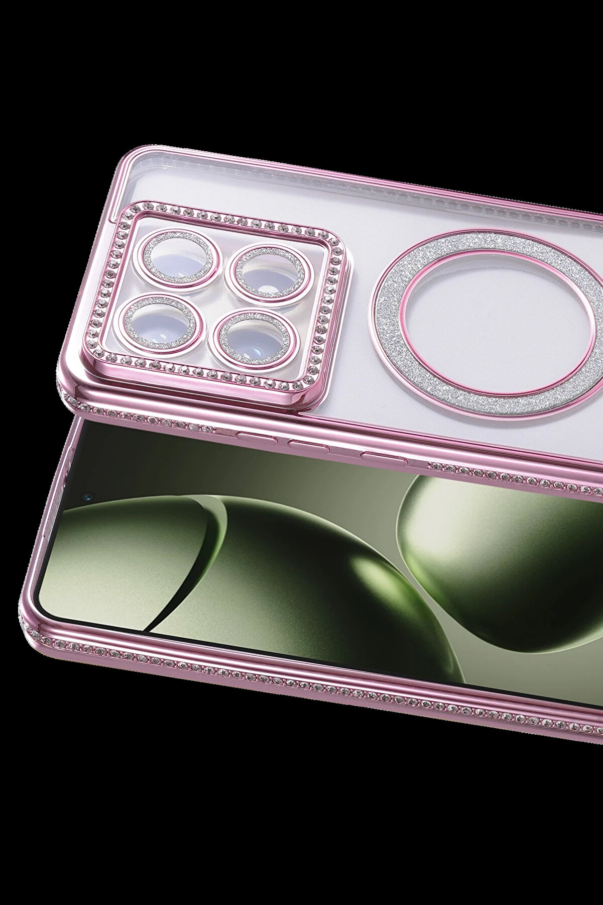 Buti̇k Harmonyaura Xi̇aomi̇ Mi̇ 14T Pro Joke Si̇mli̇ Magneti̇csafe Kılıf - Pembe