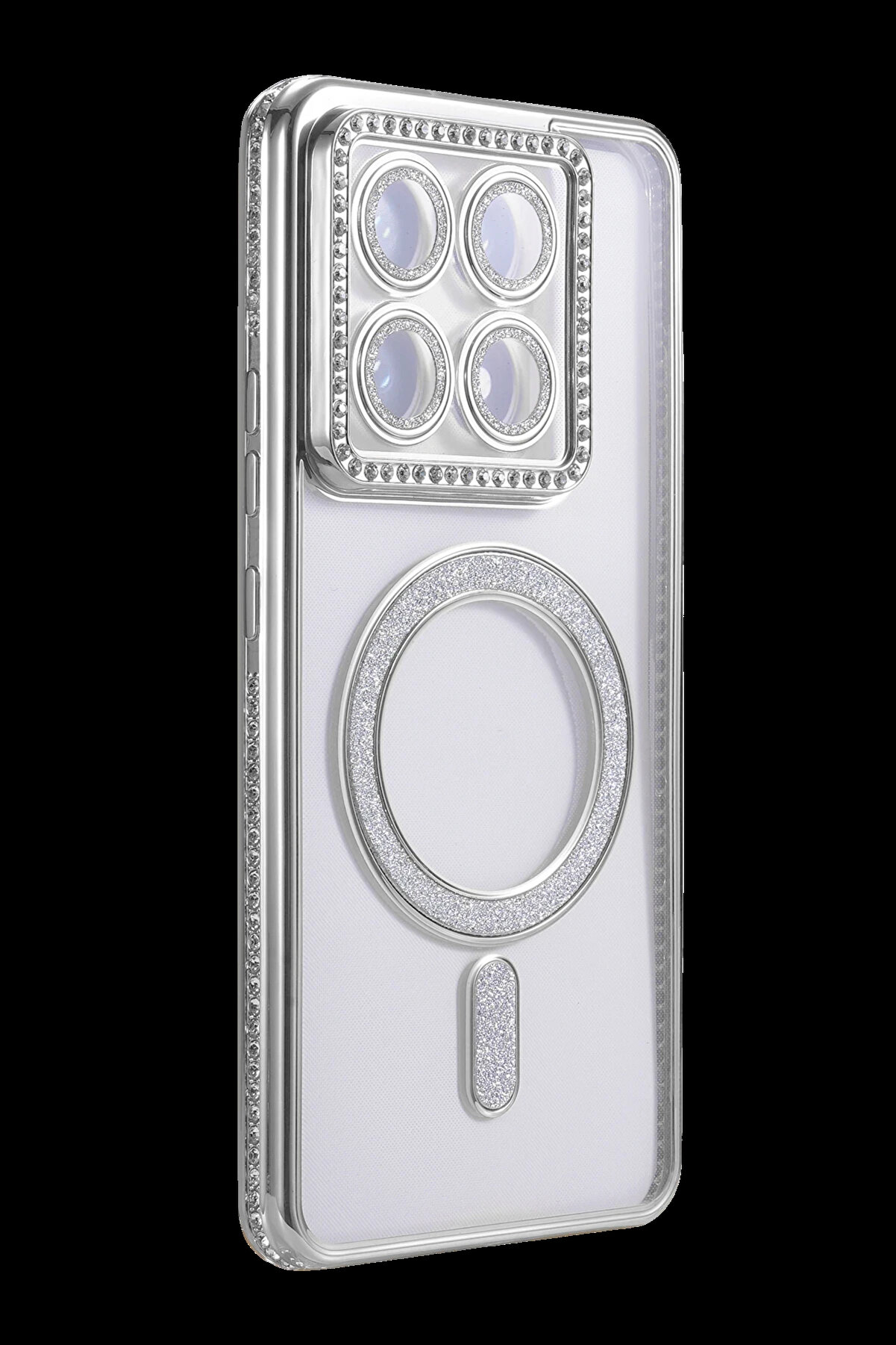 Buti̇k Harmonyaura Xi̇aomi̇ Mi̇ 14T Pro Joke Si̇mli̇ Magneti̇csafe Kılıf - G&uuml;m&uuml;ş