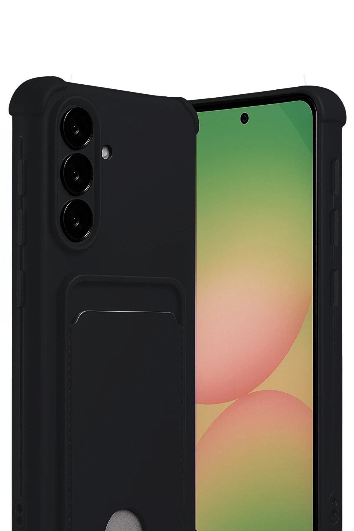 Buti̇k Harmonyaura Samsung Galaxy A17 5G Kelvi̇n Kartvi̇zi̇tli̇ Si̇li̇kon - Si̇yah