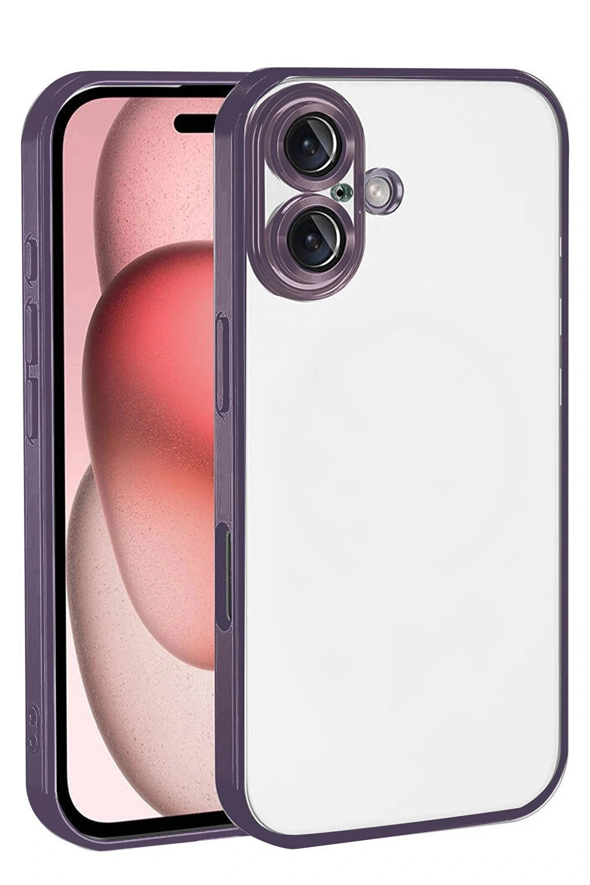 Buti̇k Apple İphone 17 Lensli̇ Si̇li̇kon - Mor-(5796)