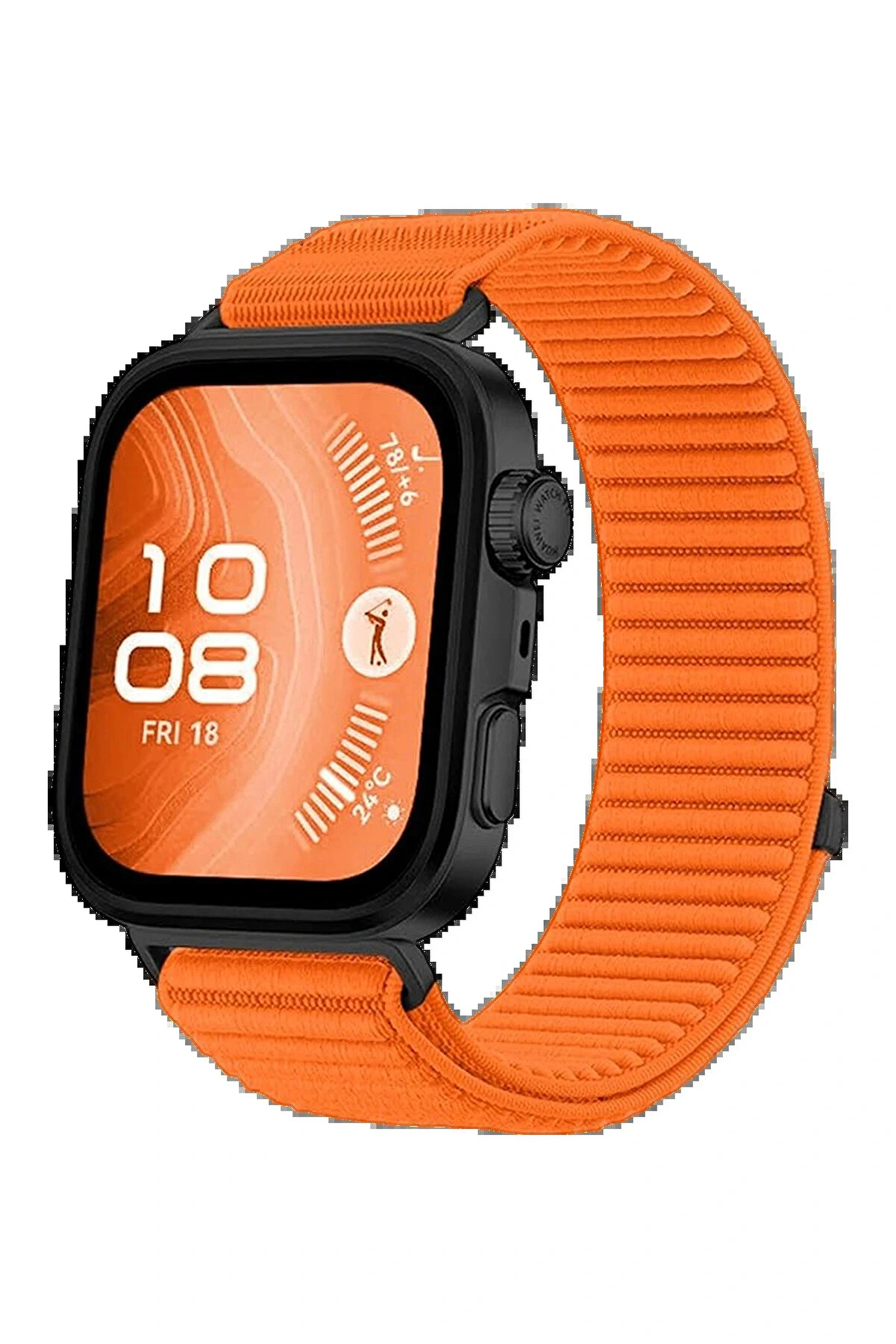 Buti̇k Huawei̇ Fi̇t 4 Brai̇d Kordon - Turuncu-(5796)