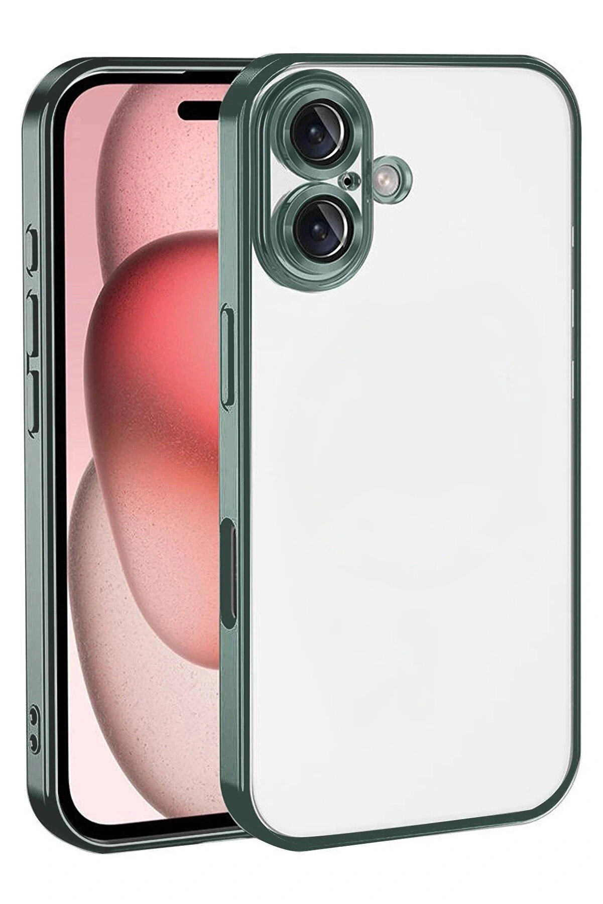 Buti̇k Apple İphone 17 Lensli̇ Si̇li̇kon - Yeşi̇l-(5796)