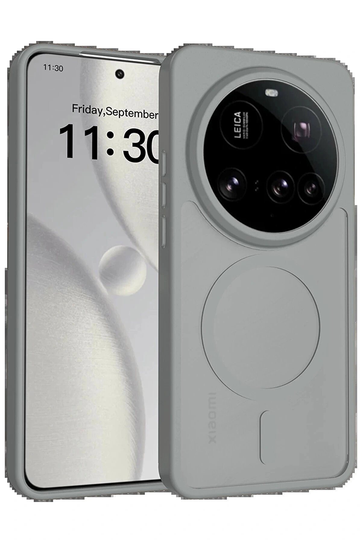 Buti̇k Xi̇aomi̇ Mi̇ 15 Ultra Jota Magsafe Kapak - Ti̇tan Gri̇-(5796)