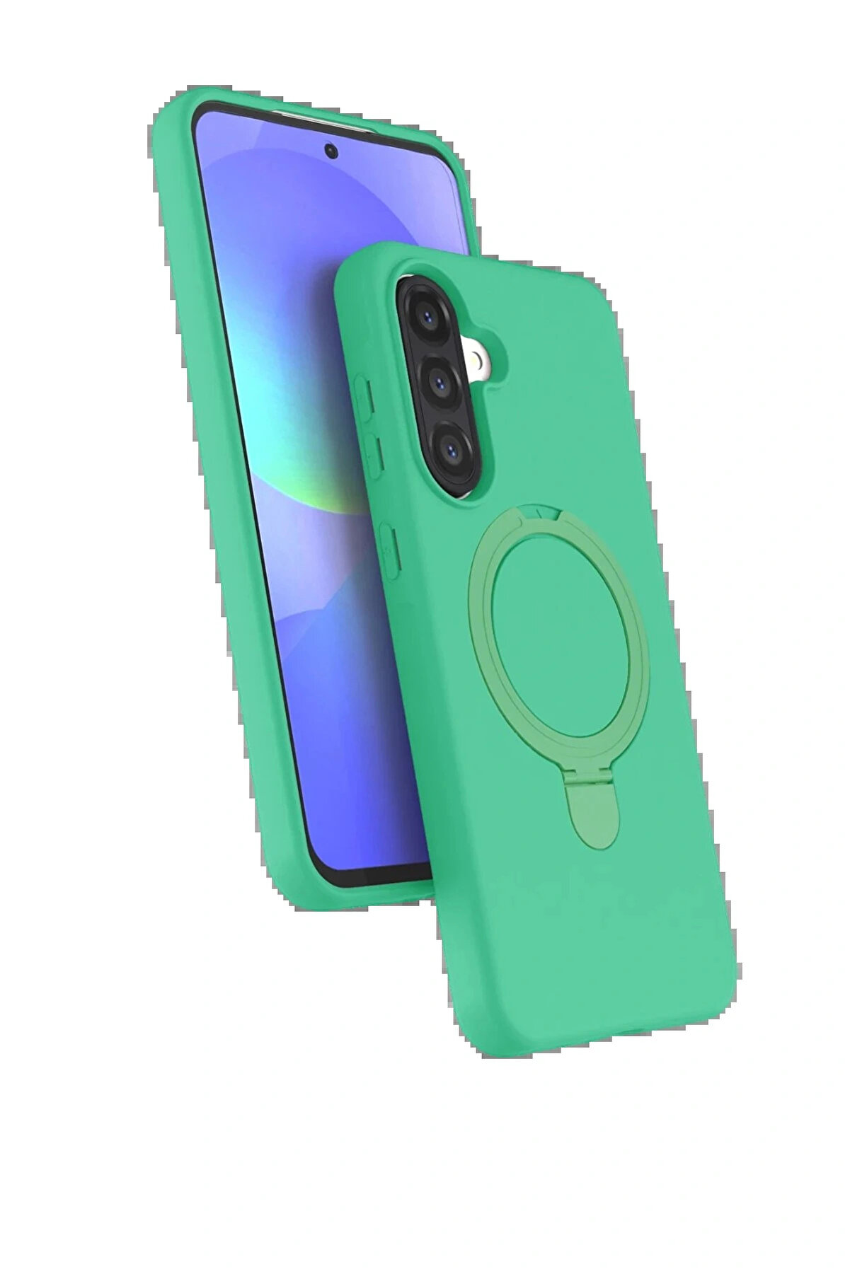 Buti̇k Samsung Galaxy A36 Regal Magsafe Standlı Kapak - Yeşi̇l-(5796)