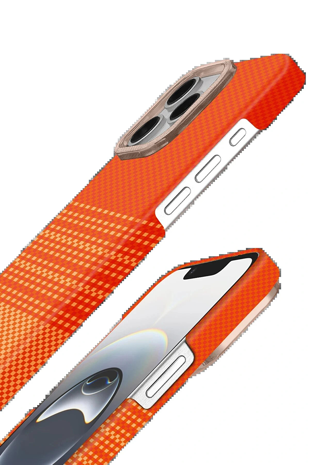 Buti̇k Apple İphone 15 Pro Max Vega Magsafe Kapak - Sarı-(5796)