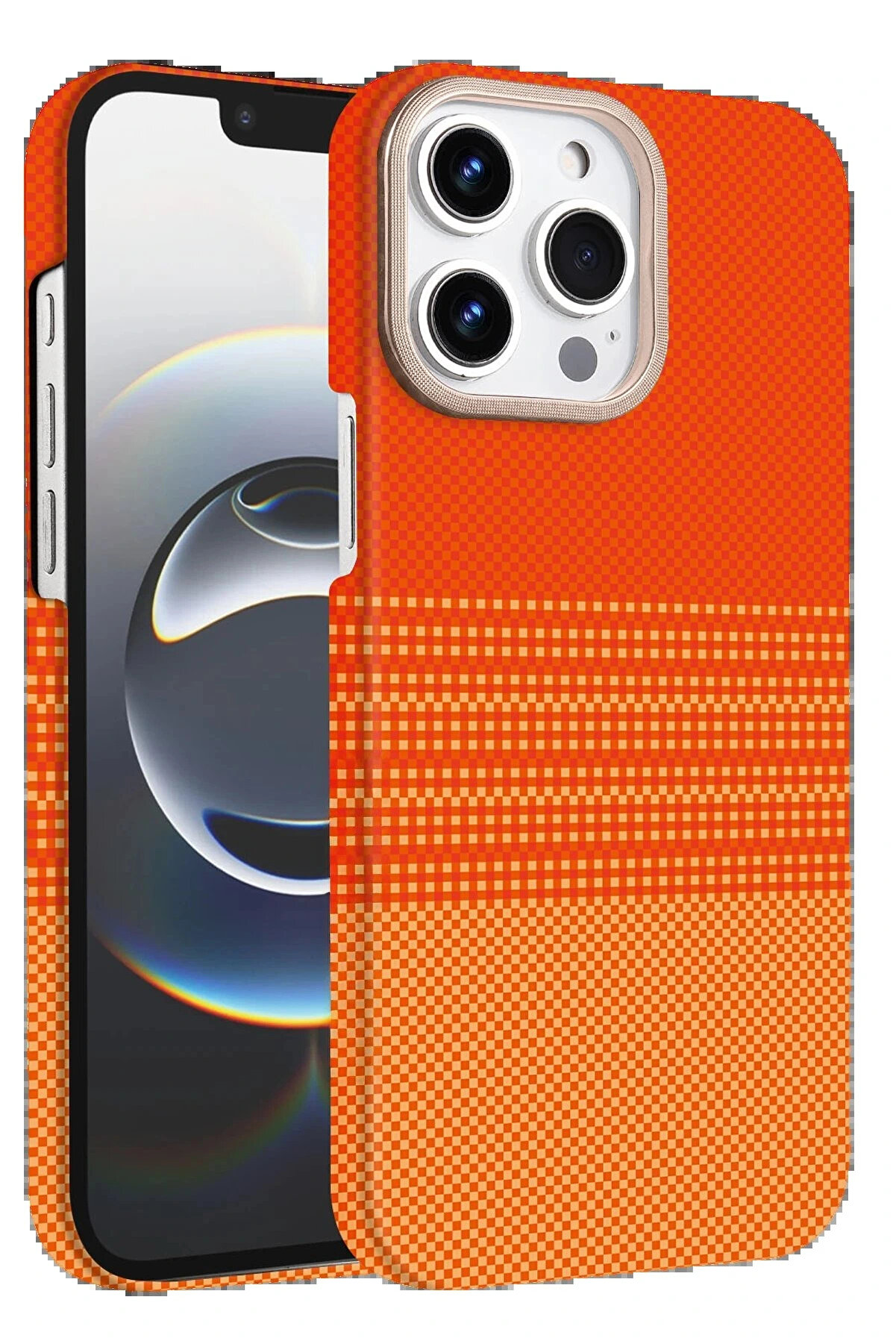 Buti̇k Apple İphone 15 Pro Max Vega Magsafe Kapak - Sarı-(5796)