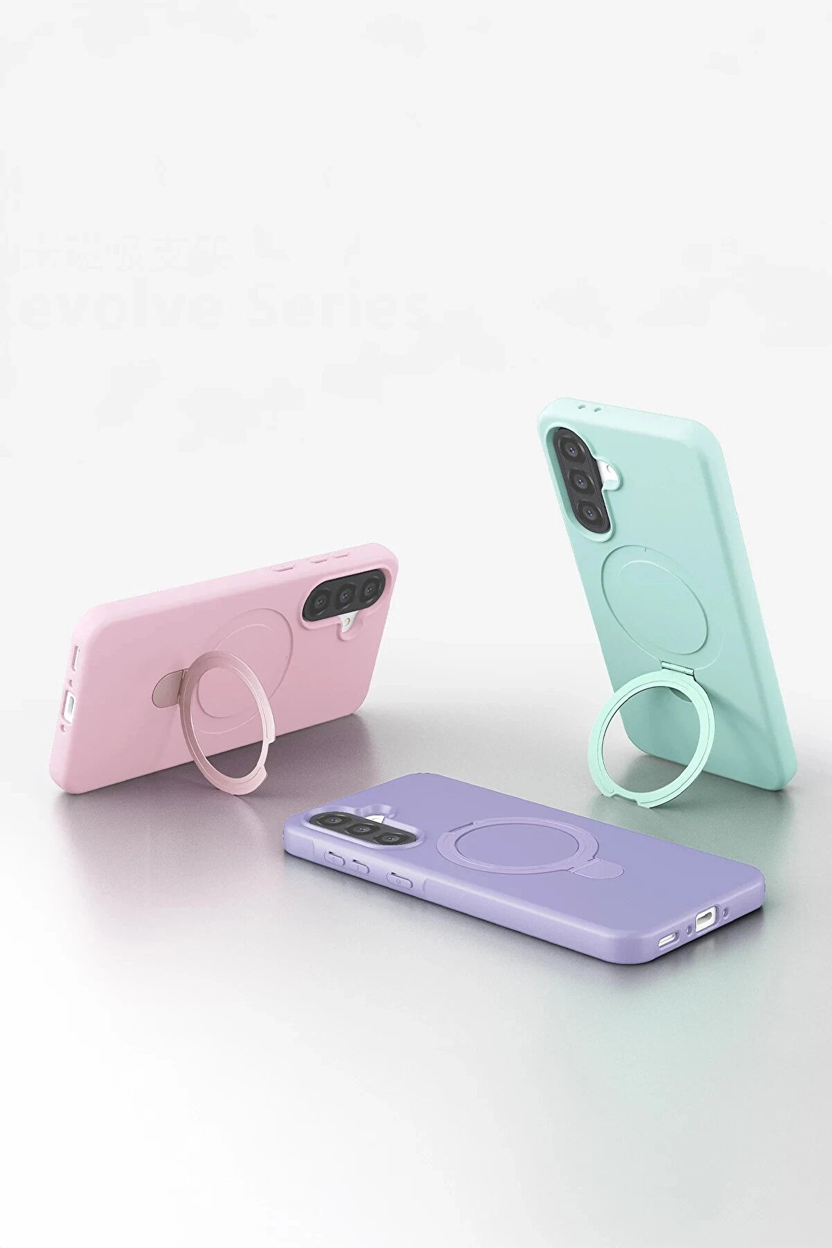 Buti̇k Samsung Galaxy A36 Regal Magsafe Standlı Kapak - Ti̇tan Gri̇-(5796)