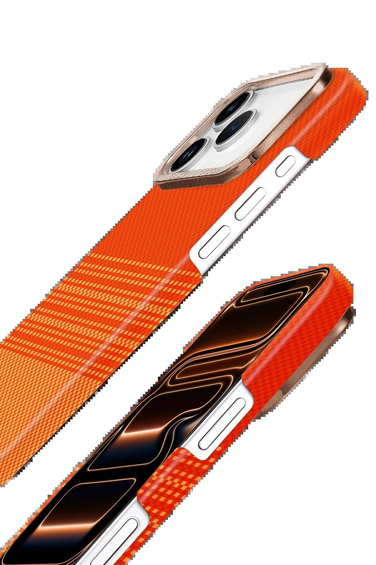 Buti̇k Apple İphone 17 Pro Vega Magsafe Kapak - Sarı-(5796)