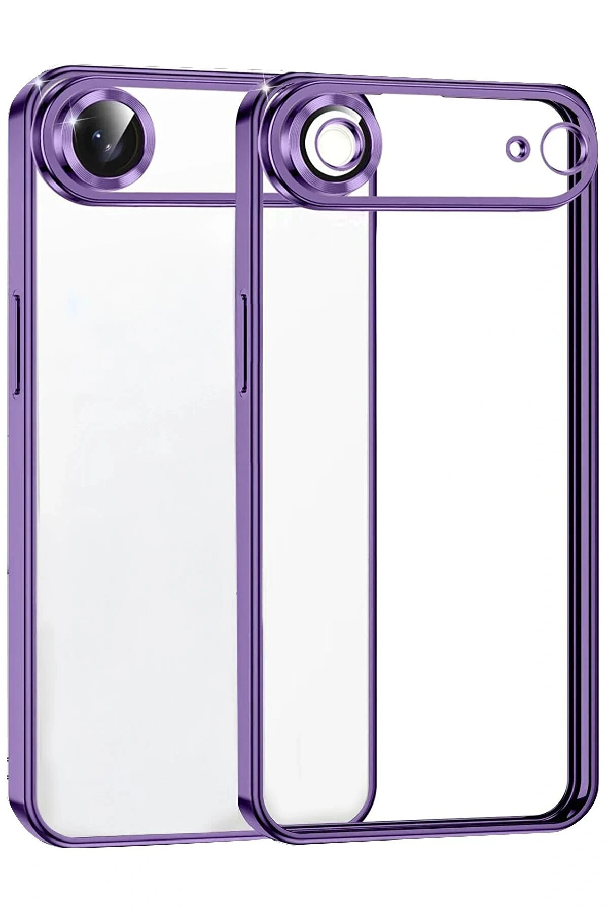 Buti̇k Apple İphone 17 Ai̇r Lensli̇ Si̇li̇kon - Mor-(5796)