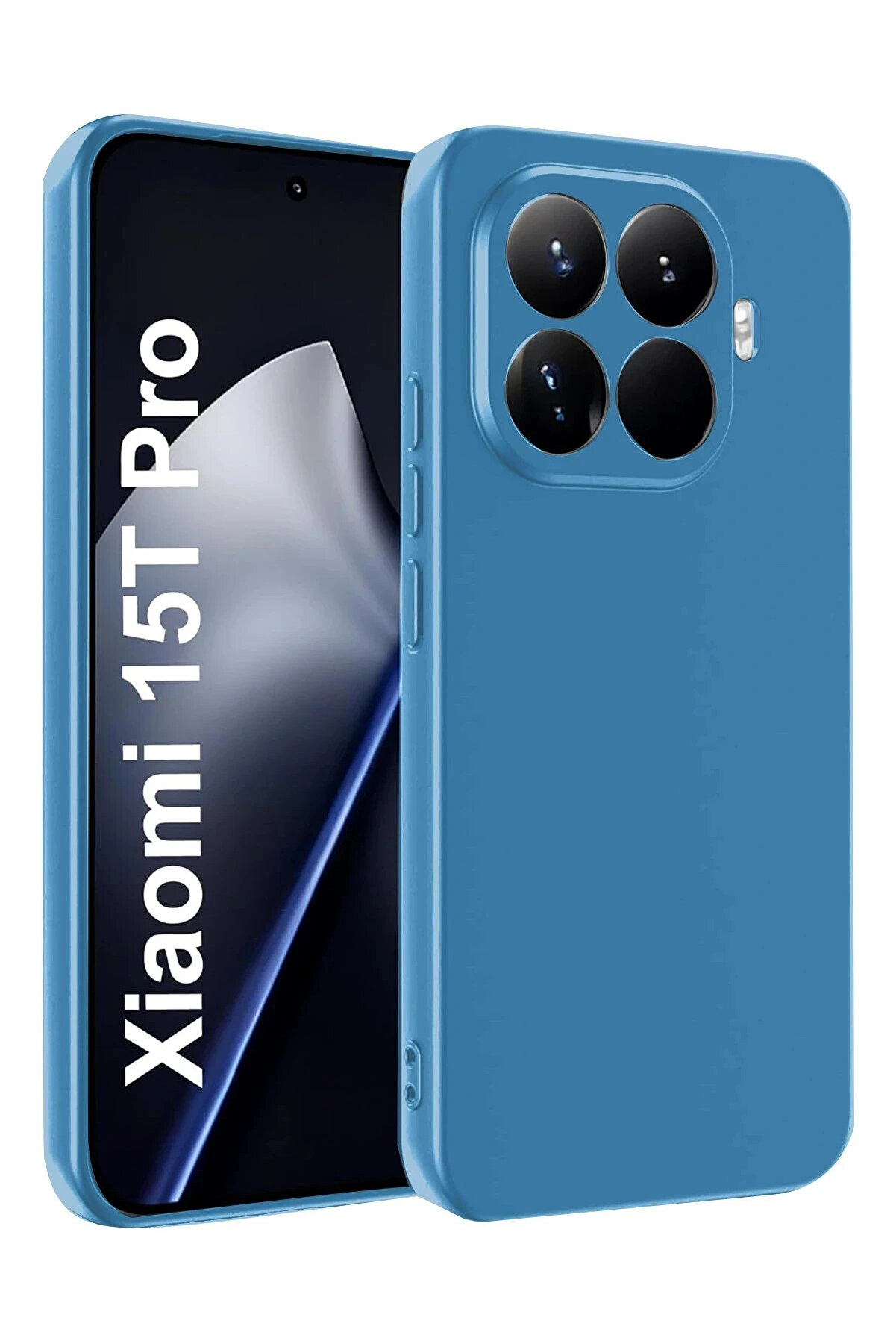 Buti̇k Xi̇aomi̇ Mi̇ 15T Pro Fi̇rst Si̇li̇kon - Mavi̇-(5796)