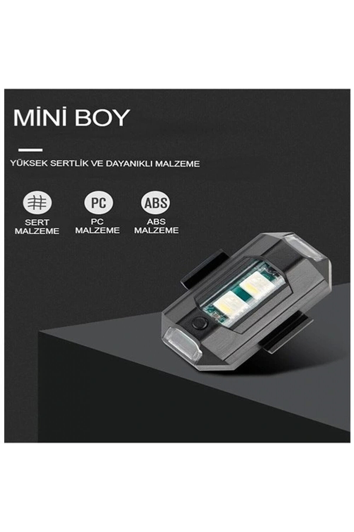 Alkan Mb Mi̇ni̇ Kablosuz &Ccedil;akar Lamba Kablosuz 7 Renk &Ccedil;akarlı Lamba Led Araba Motosi̇klet Bi̇si̇klet Drone