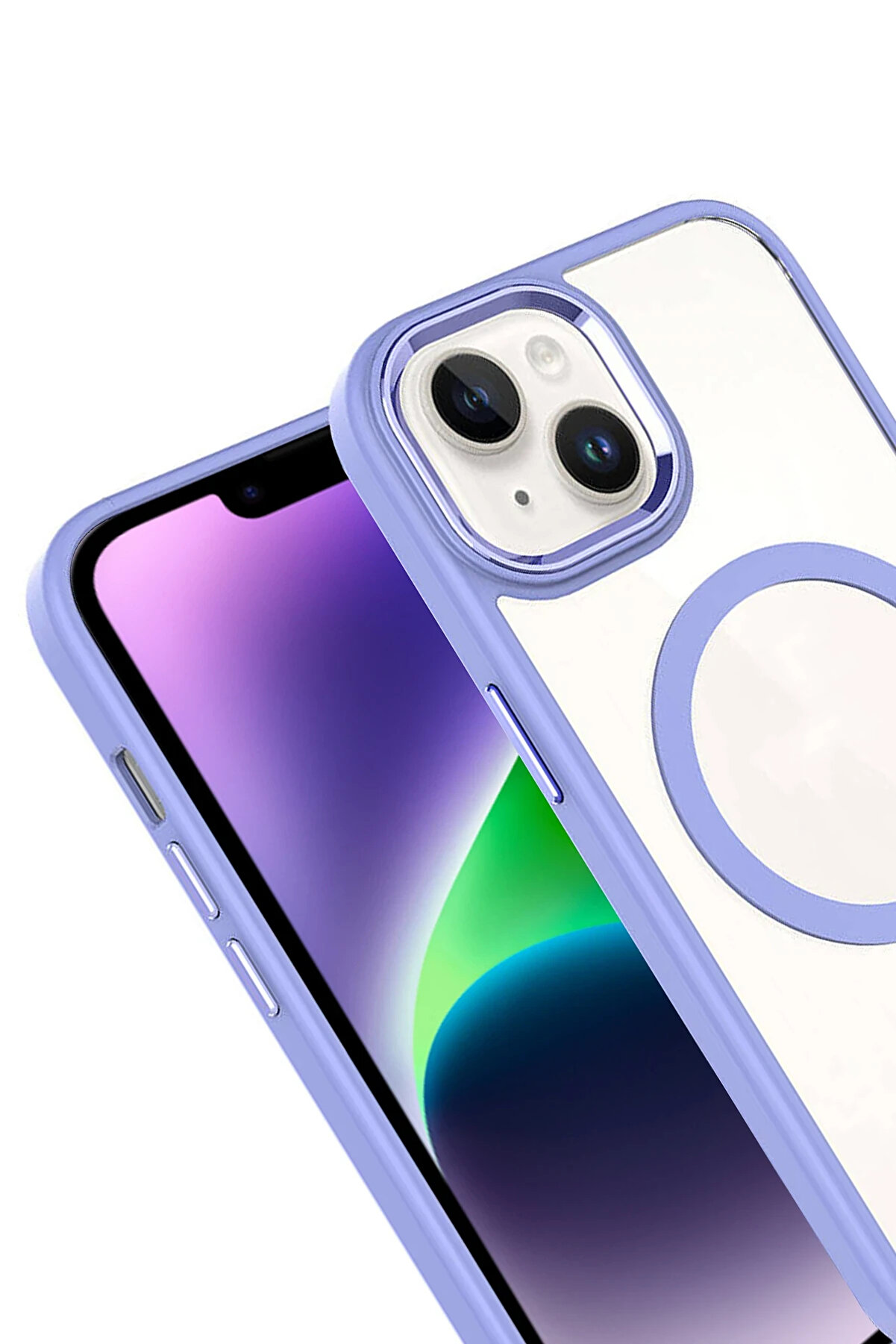 Harmonyaura Apple İphone 14 Terea Magsafe Kapak - Li̇la