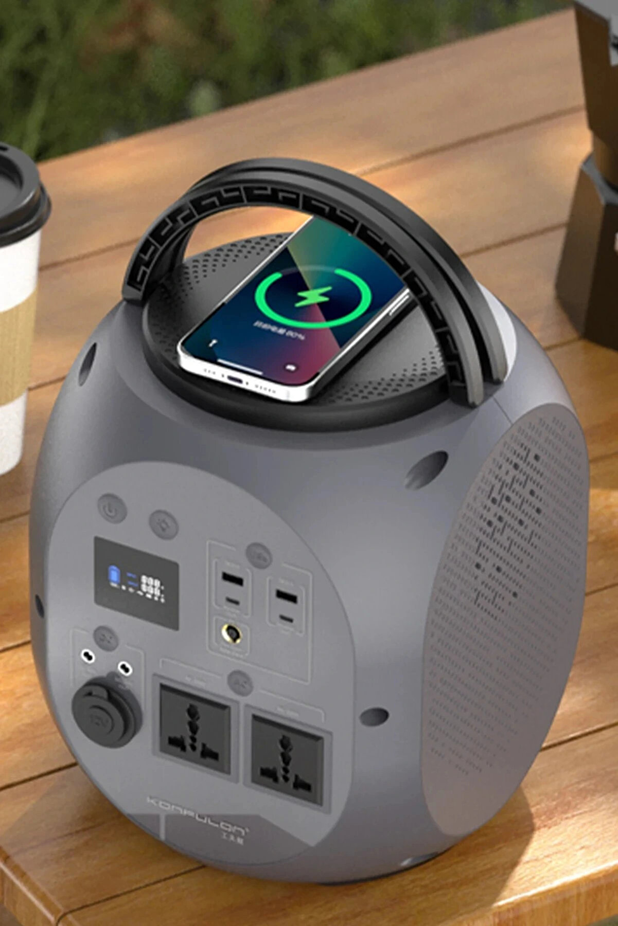 Buti̇k Cn08 Powerbank 600W 180.000 Mah Kamp Şarj 45W Pd - Gri̇-(5796)