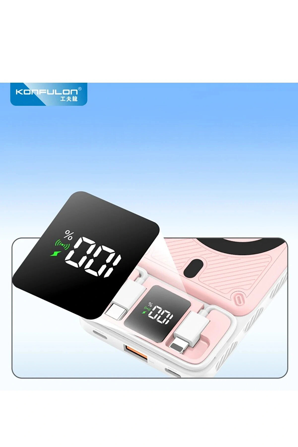 Buti̇k M25W 10.000 Mah 20W Pd Magsafe Powerbank - Pembe-(5796)