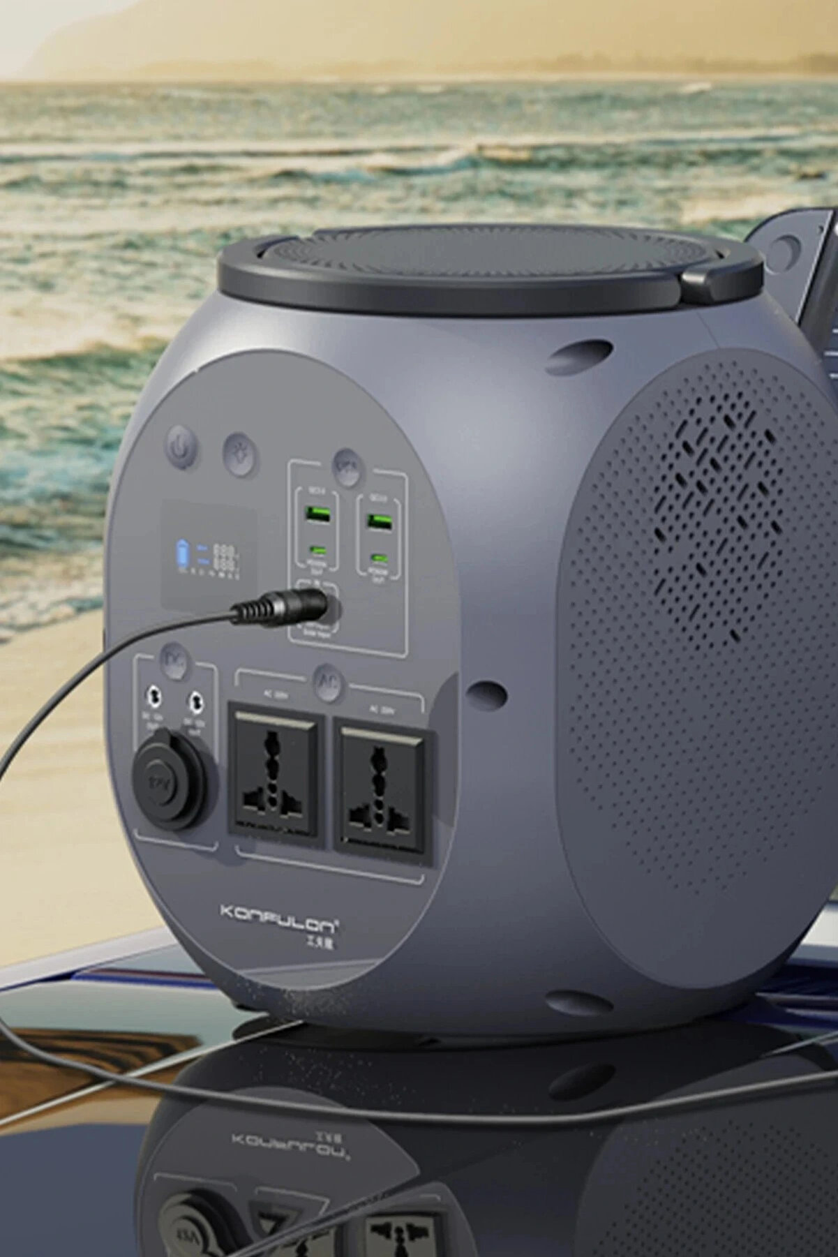 Buti̇k Cn09 Powerbank 1000W 270.000 Mah Kamp Şarj 45W Pd - Gri̇-(5796)