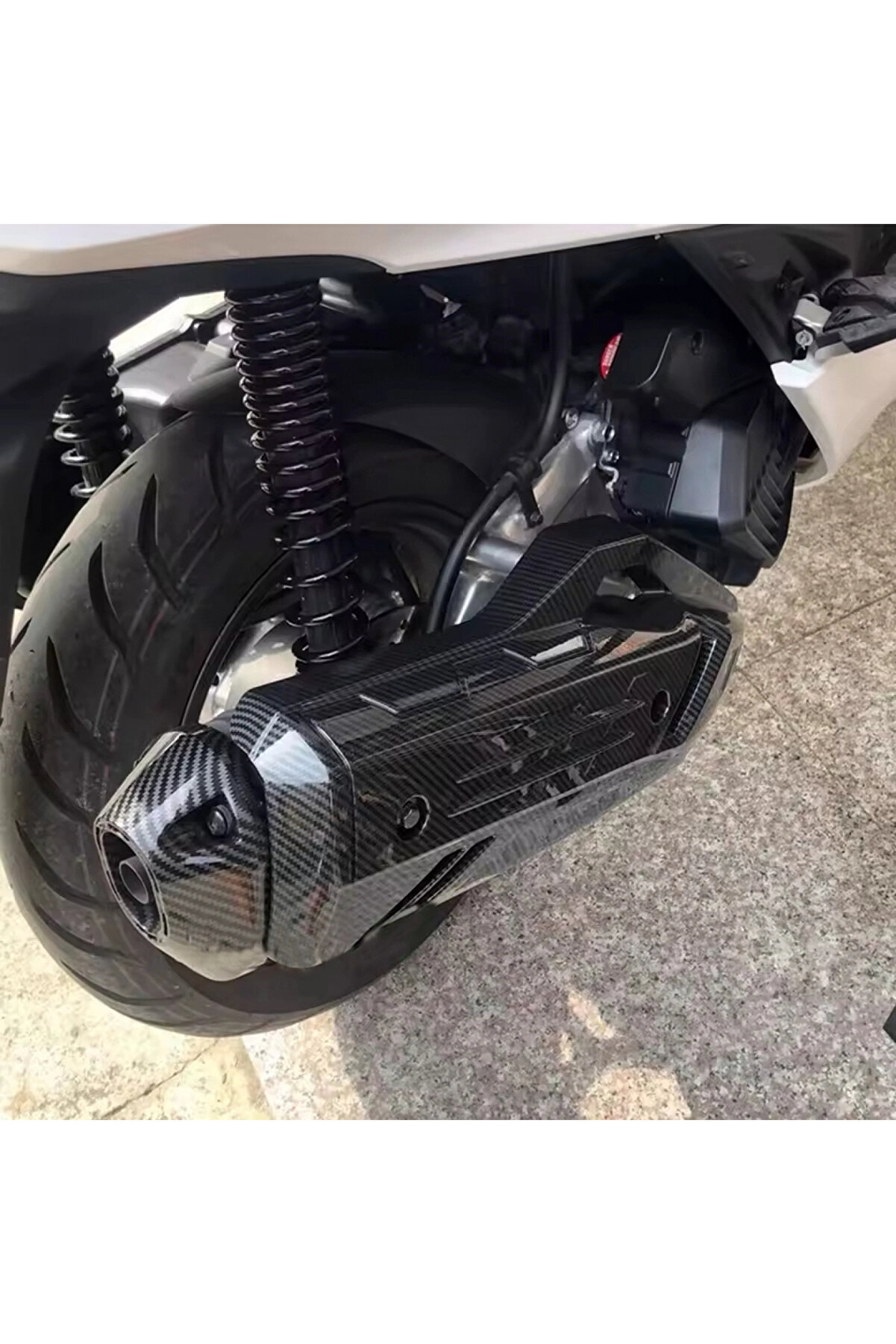 Alkan Mb Pcx 125 2021-24 Modi̇fi̇ye Eksoz Ucu Kapağı Karbon Kaplama