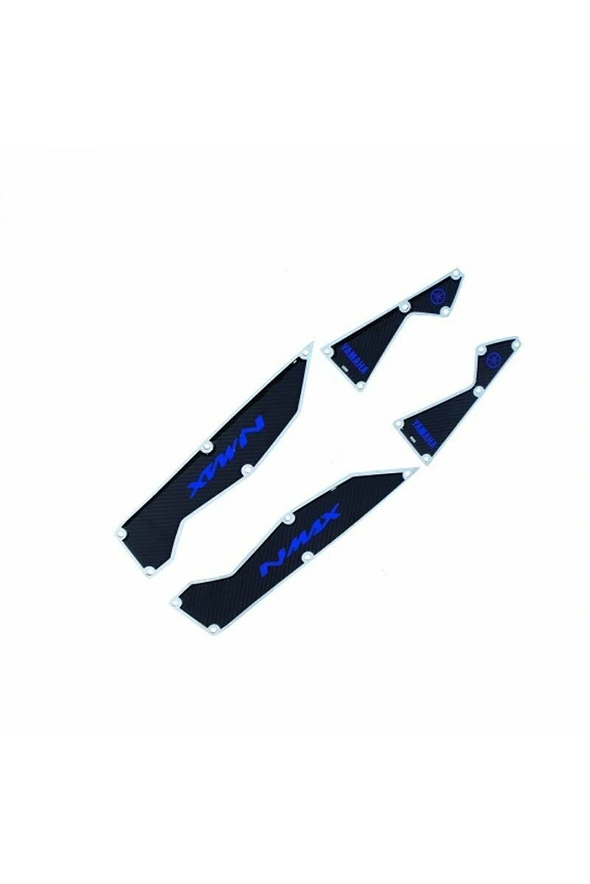 Gogo Yamaha Nmax 2015 - 2020 Uyumlu Mavi̇ Krom Ayak Basamak