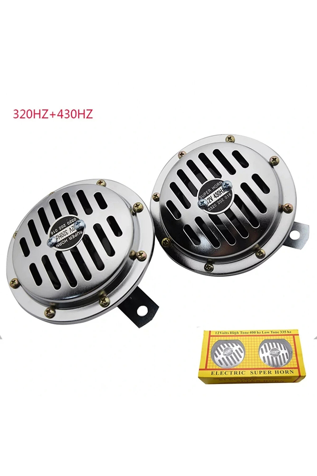 Carub Hella Korna 12V Krom Korna Super Ton 13Cm