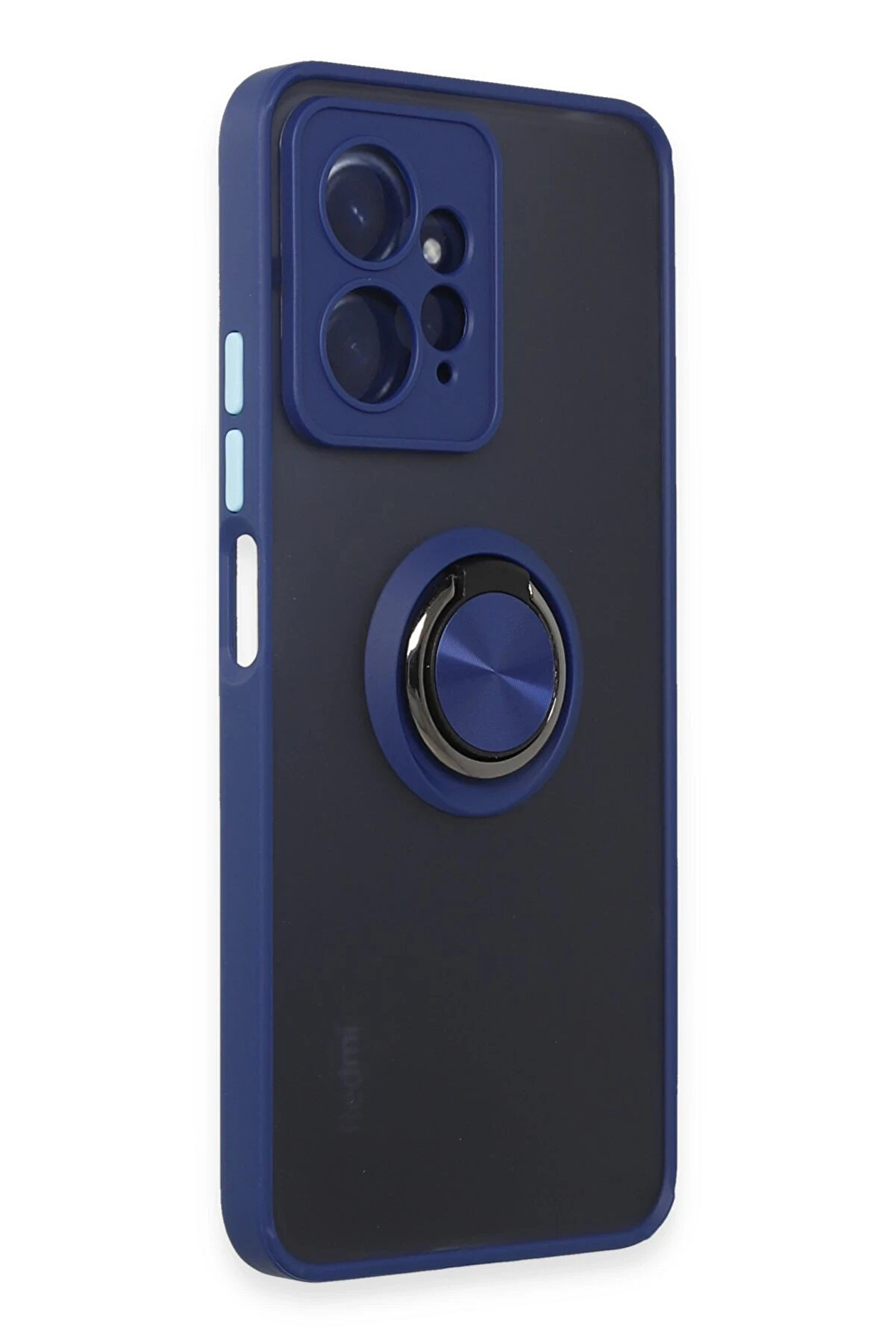 Buti̇k Harmonyaura Xi̇aomi̇ Redmi̇ Note 12 4G Kılıf Montreal Y&uuml;z&uuml;kl&uuml; Si̇li̇kon Kapak - Laci̇vert