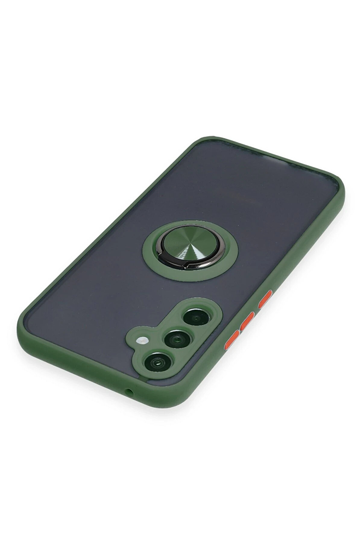 Buti̇k Harmonyaura Samsung Galaxy A54 5G Kılıf Montreal Y&uuml;z&uuml;kl&uuml; Si̇li̇kon Kapak - Yeşi̇l