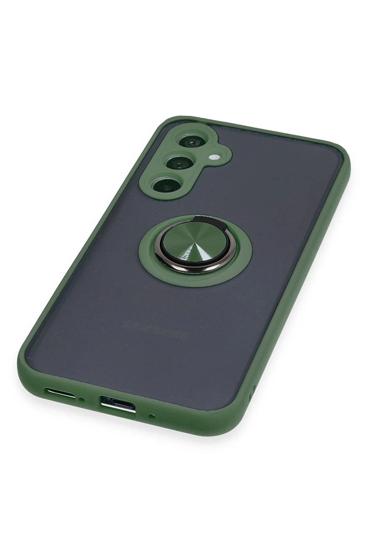 Buti̇k Harmonyaura Samsung Galaxy A54 5G Kılıf Montreal Y&uuml;z&uuml;kl&uuml; Si̇li̇kon Kapak - Yeşi̇l