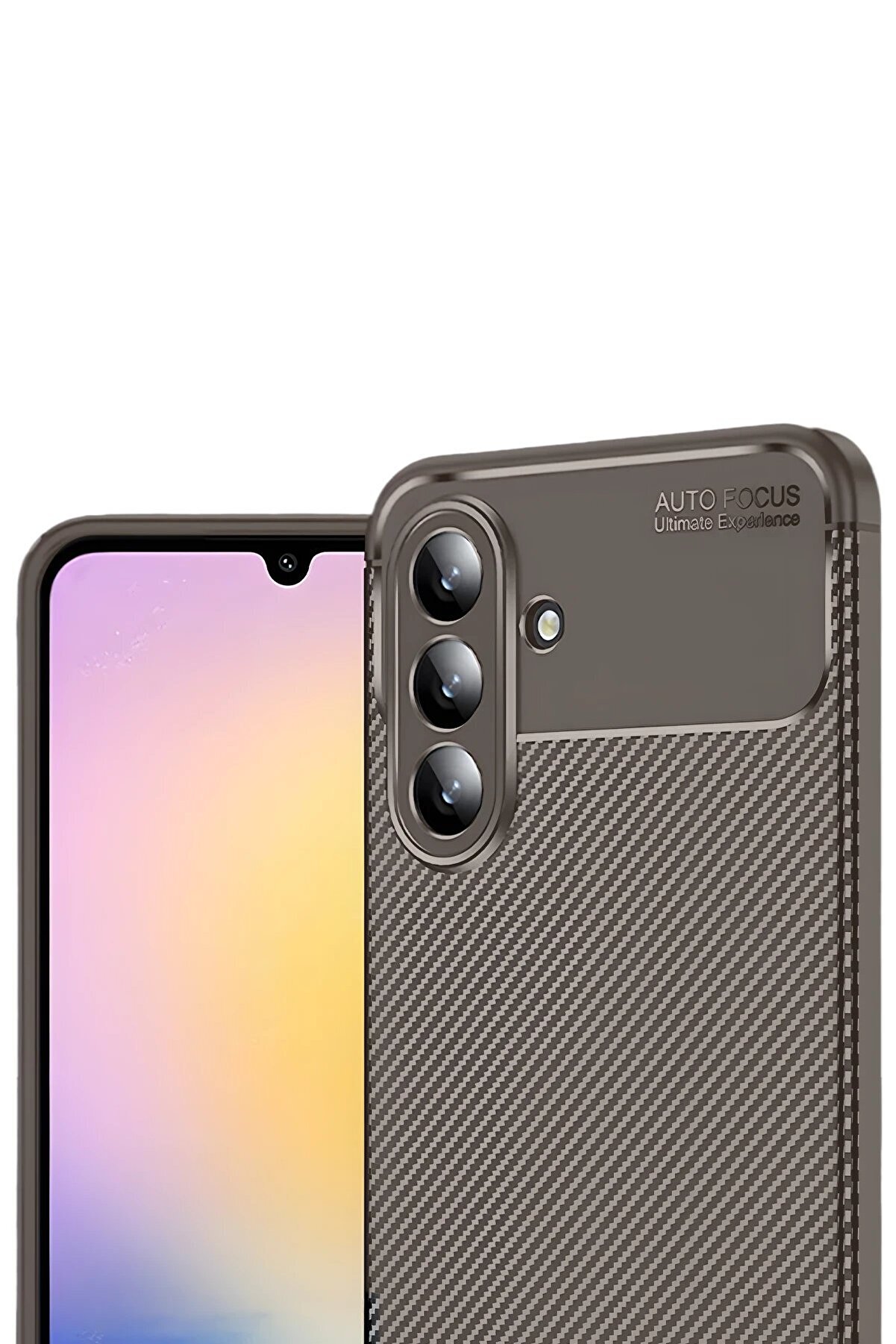 Buti̇k Lrz02 Samsung Galaxy A17 5G Auto Focus Karbon Kapak - Kahverengi̇