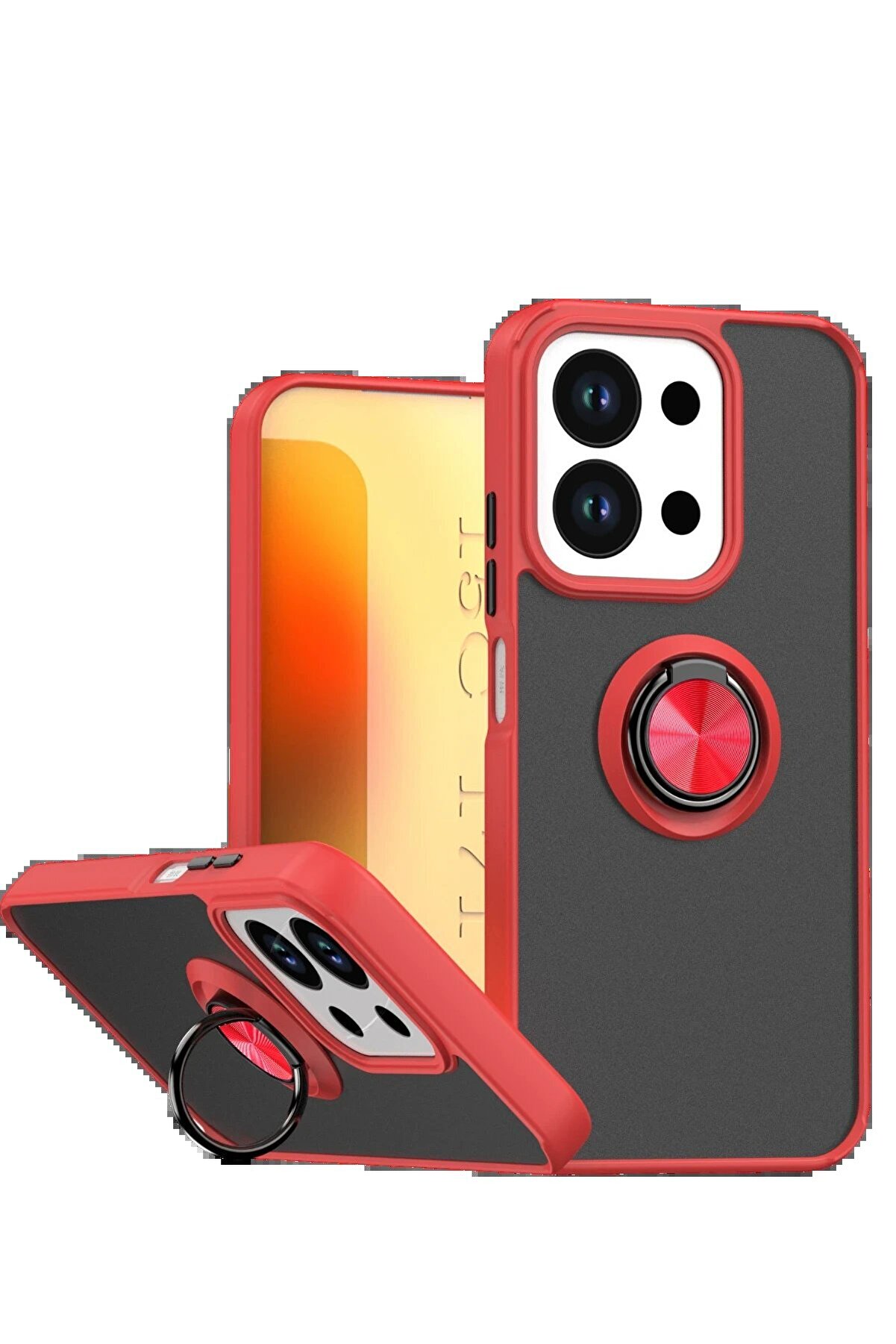 Buti̇k Xi̇aomi̇ Redmi̇ 15C 4G Montreal Y&uuml;z&uuml;kl&uuml; Si̇li̇kon Kapak - Kırmızı-(5796)