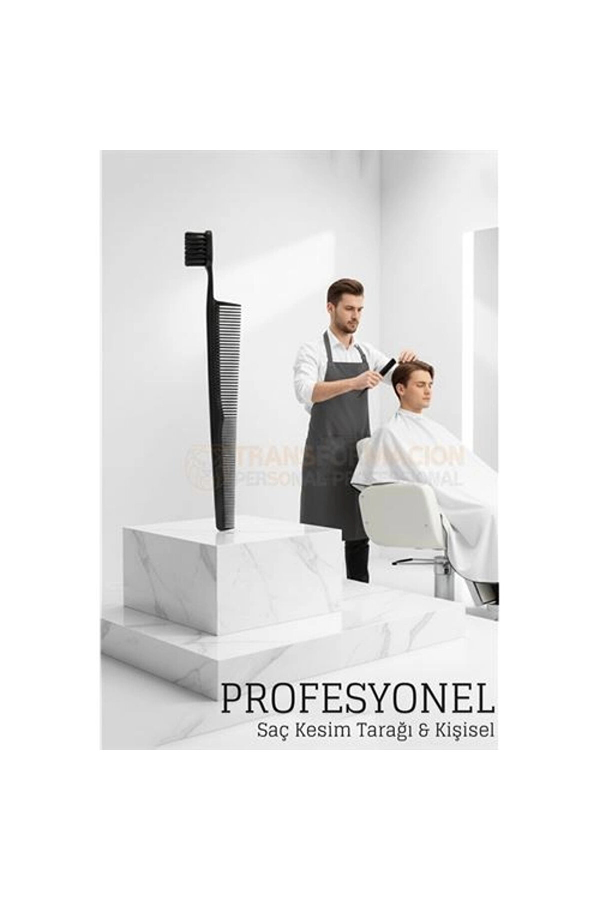 Buti̇k Kuaf&ouml;r Sa&ccedil; Kesi̇m Tarağı - Profesyonel Mi̇ni̇ Fade Fır&ccedil;alı Tasarım Berber Kesi̇m Tarağı