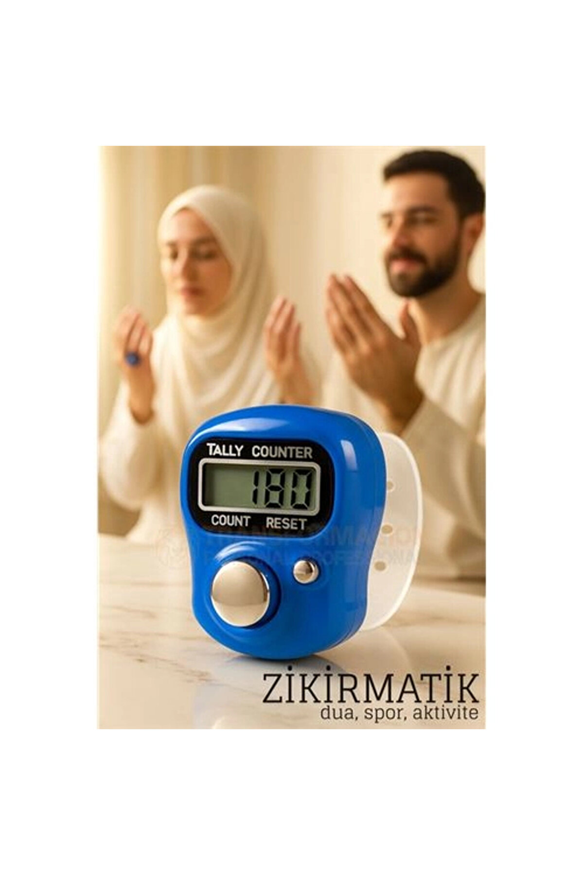 Buti̇k Zi̇ki̇rmati̇k Di̇ji̇tal Parmak Sayacı Sıfırlanabi̇li̇r 5 Haneli̇ Lcd Ekran