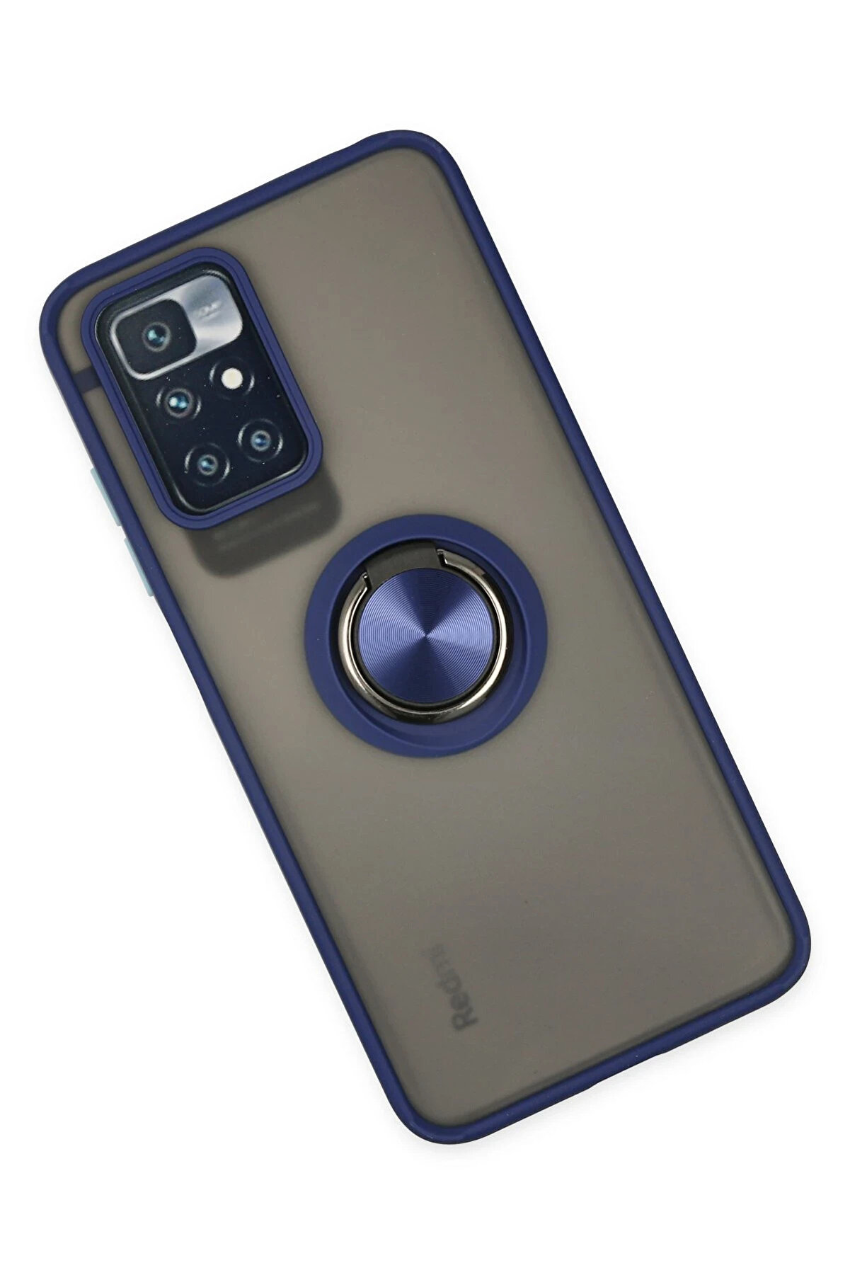 Buti̇k Harmonyaura Xi̇aomi̇ Redmi̇ 10 2022 Kılıf Montreal Y&uuml;z&uuml;kl&uuml; Si̇li̇kon Kapak - Laci̇vert