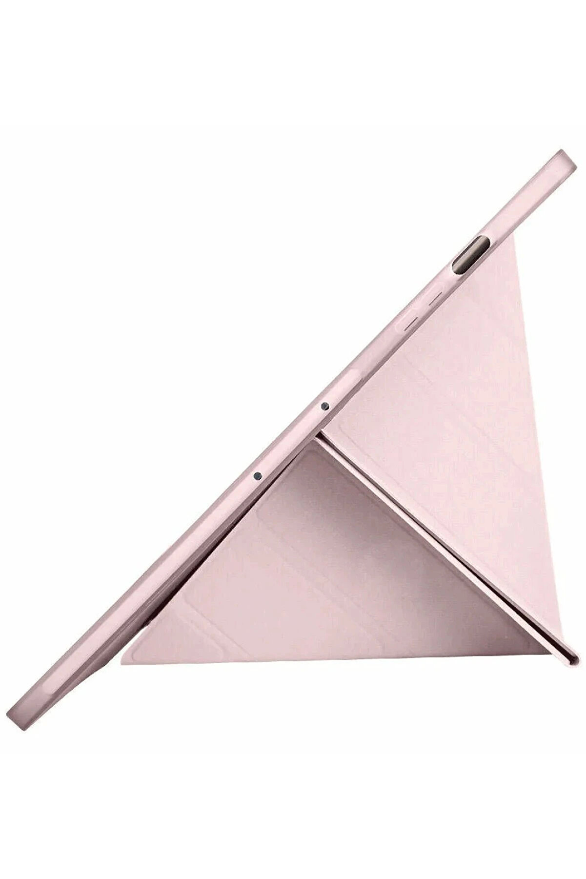 Buti̇k Samsung Galaxy X510 Tab S9 Fe 11 Kılıf Kalemli̇kli̇ Mars Tablet Kılıfı - Rose Gold-(5796)