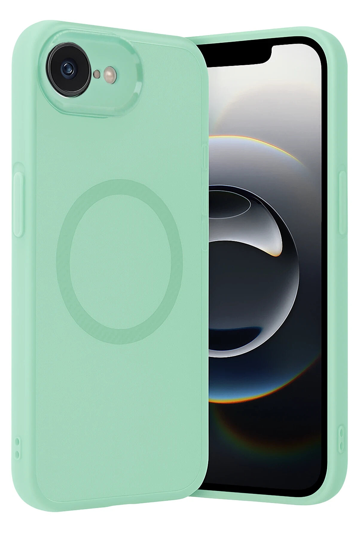 Ceptetoptan Harmonyaura İphone 16E Kılıf Maya Karbon Kapak - Koyu Yeşi̇l