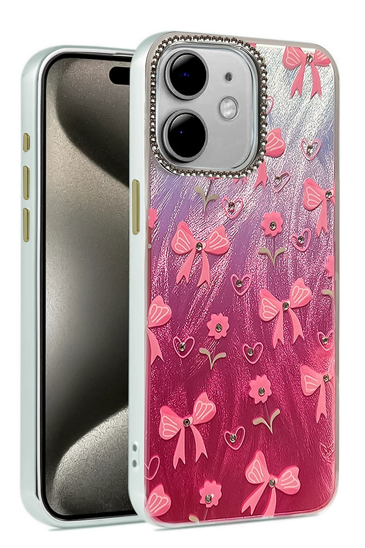 Buti̇k Harmonyaura İphone 11 Kılıf Blade Aynalı Desenli̇ Kapak - Desen 3