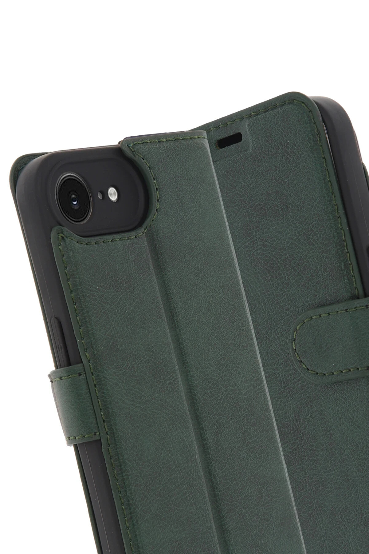 Buti̇k Harmonyaura İphone 16E Kılıf Trend S Plus Kapaklı Kılıf - Yeşi̇l