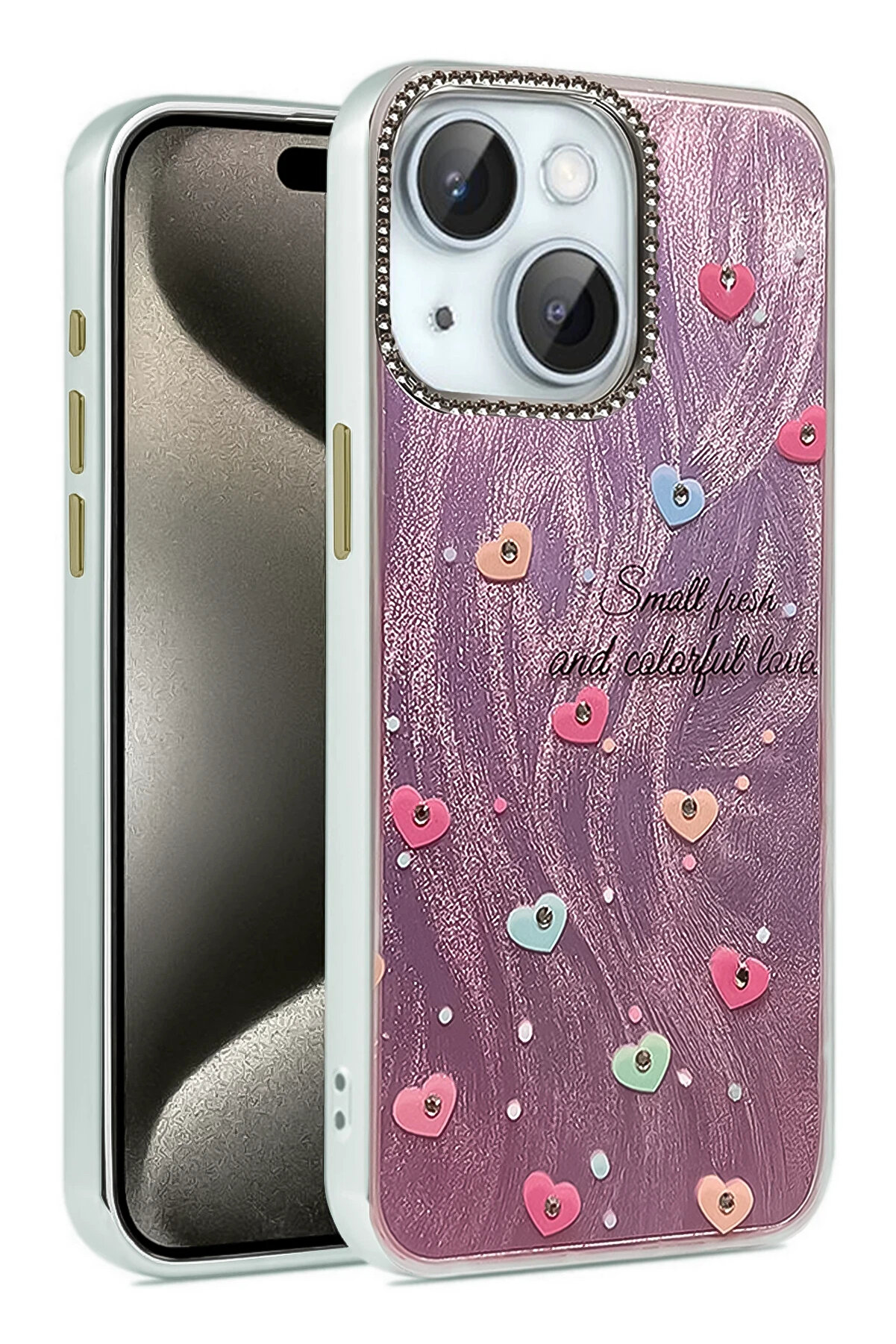 Buti̇k Harmonyaura İphone 15 Plus Kılıf Blade Aynalı Desenli̇ Kapak - Desen 8