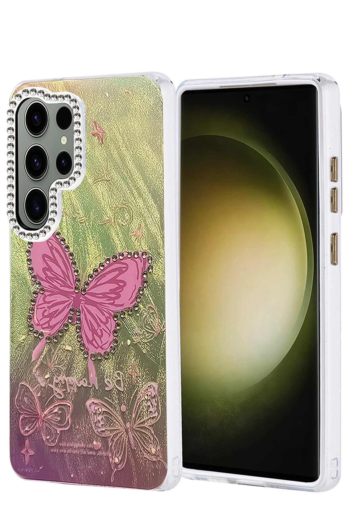 Buti̇k Harmonyaura Samsung Galaxy S25 Ultra Kılıf Blade Aynalı Desenli̇ Kapak - Desen 5