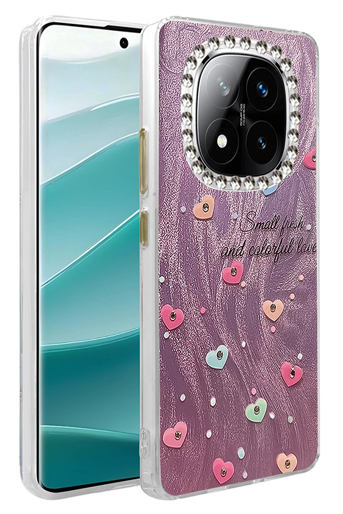 Buti̇k Harmonyaura Xi̇aomi̇ Redmi̇ Note 14 Pro 4G Kılıf Blade Aynalı Desenli̇ Kapak - Desen 8