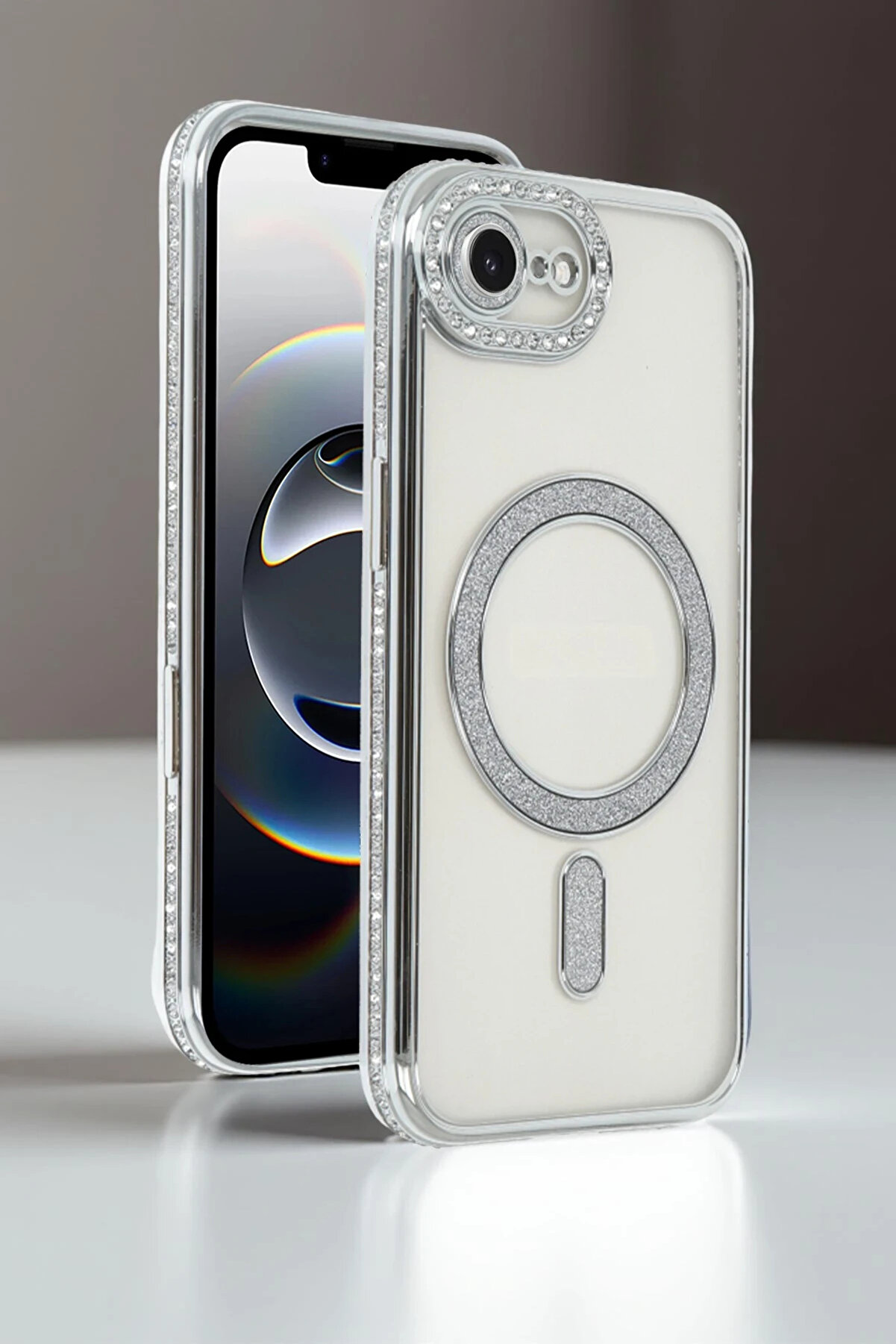 Harmonyaura Apple İphone 16E Joke Si̇mli̇ Magneti̇csafe Kılıf - Si̇yah