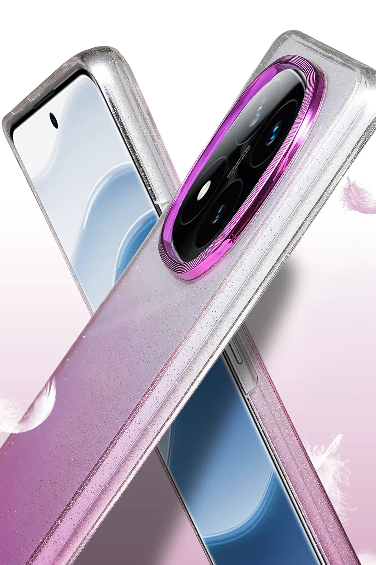 Buti̇k Harmonyaura Xi̇aomi̇ Redmi̇ Note 14 Pro 5G Glossy Kapak - Pembe