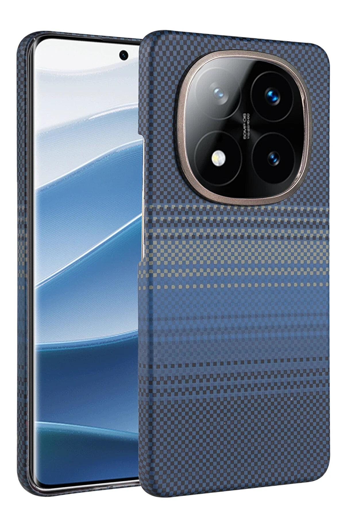 Buti̇k Harmonyaura Xi̇aomi̇ Redmi̇ Note 14 Pro 5G Vega Magsafe Kapak - Mavi̇