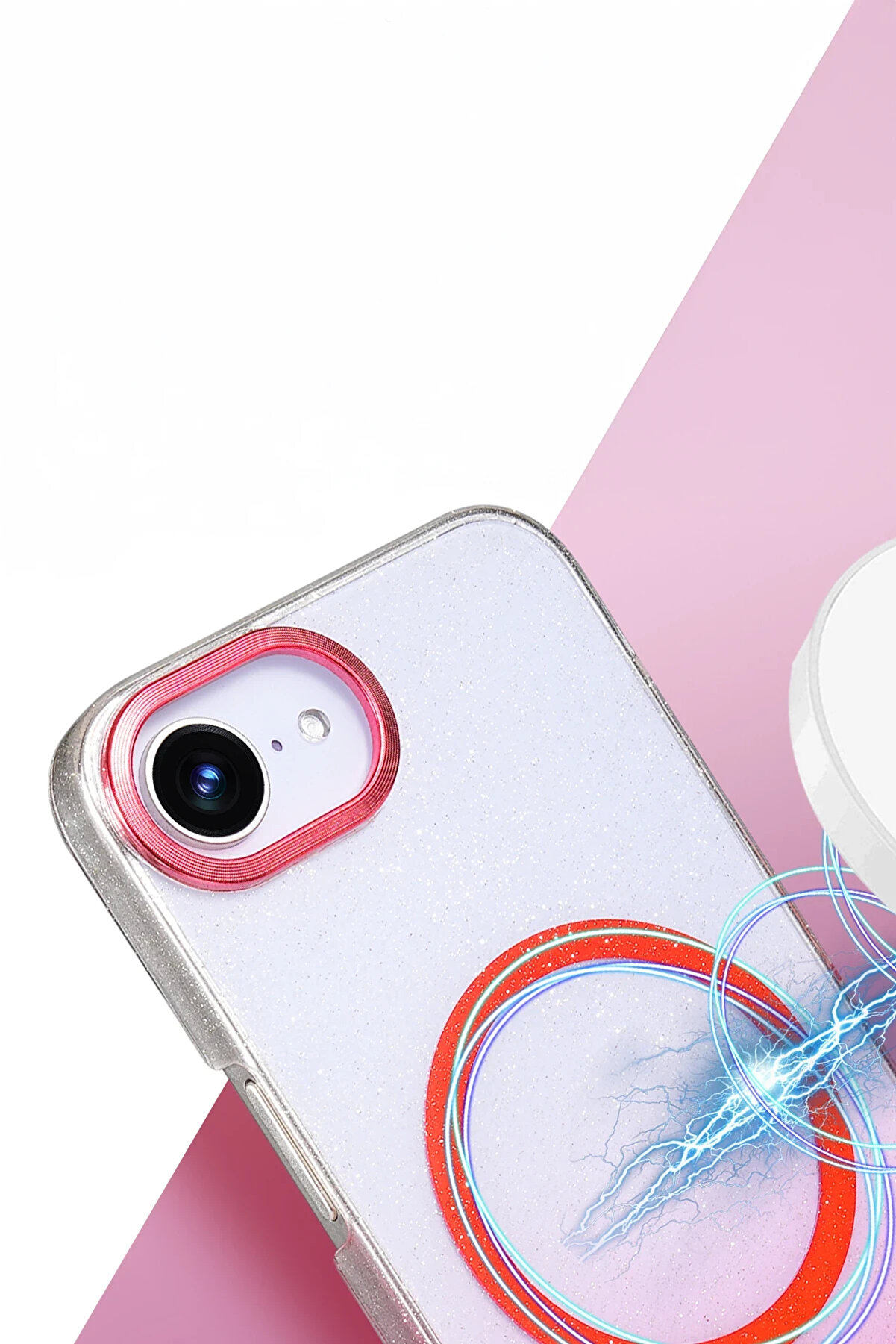 Buti̇k Harmonyaura Apple İphone 16E Glossy Magsafe Kapak - &Ccedil;&ouml;l Ti̇tanyum