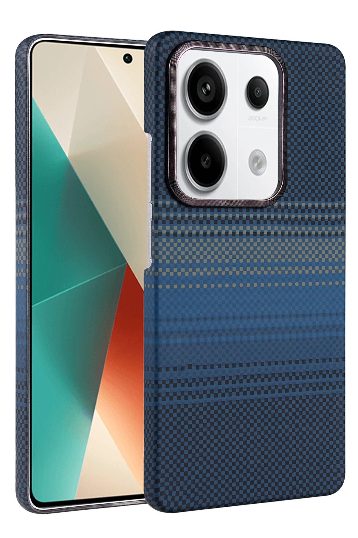 Buti̇k Harmonyaura Xi̇aomi̇ Redmi̇ Note 13 Pro 4G Vega Magsafe Kapak - Mavi̇