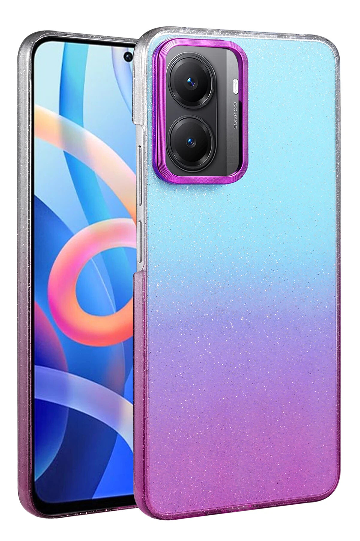 Buti̇k Harmonyaura Xi̇aomi̇ Poco X7 Pro Glossy Kapak - Mor