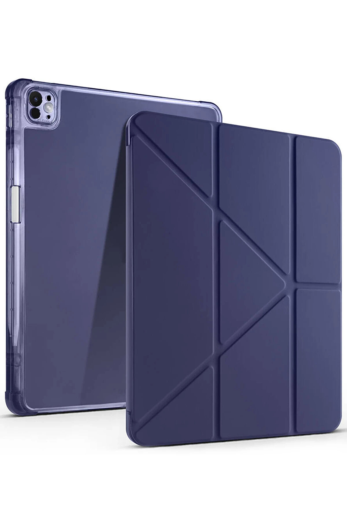 Buti̇k Harmonyaura İpad Ai̇r 13 (2024) Kılıf Kalemli̇kli̇ Mars Tablet Kılıfı - Laci̇vert