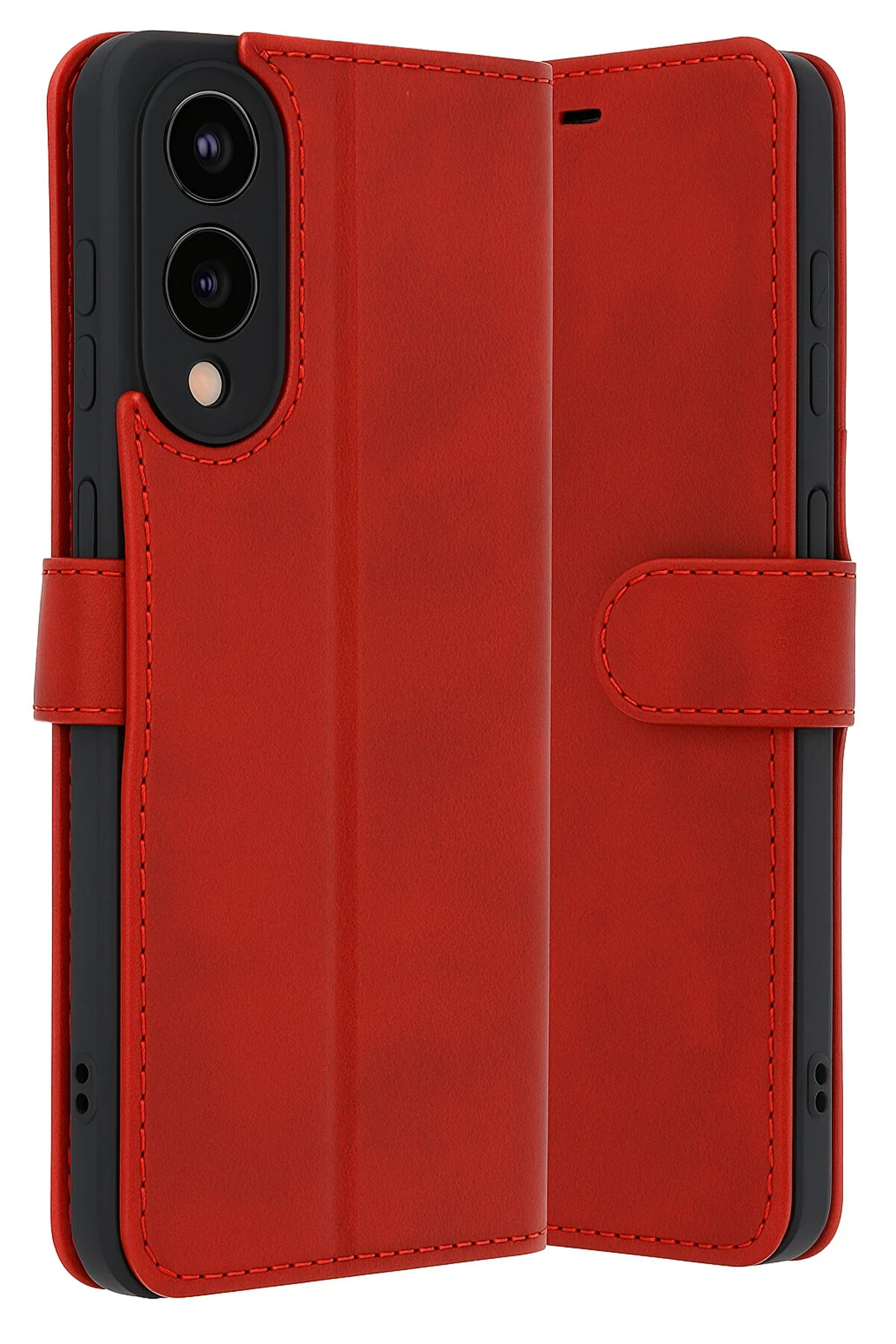 Buti̇k Harmonyaura Samsung Galaxy S25 Edge Trend S Plus Kapaklı Kılıf - Kırmızı