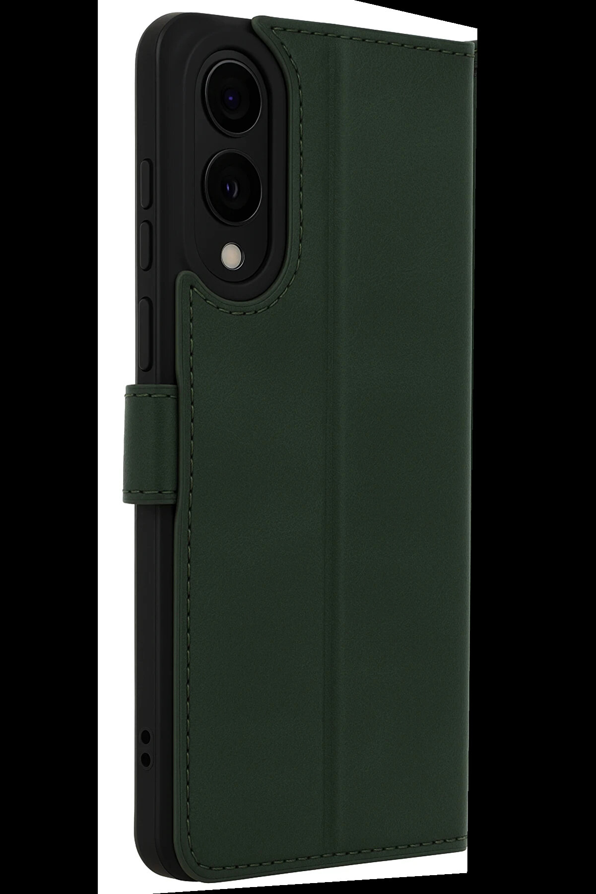 Harmonyaura Samsung Galaxy S25 Edge Trend S Plus Kapaklı Kılıf - Koyu Yeşi̇l