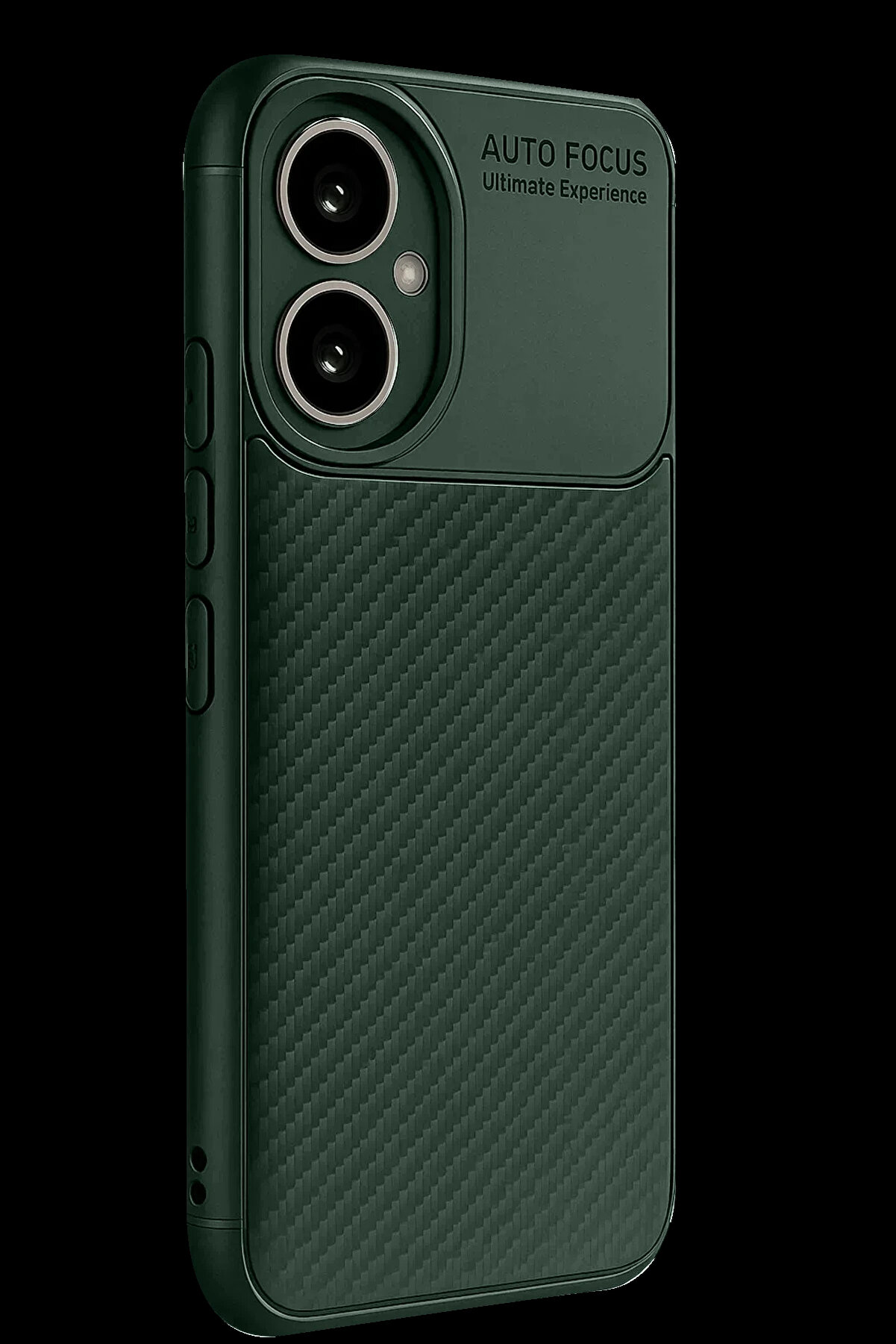 Buti̇k Harmonyaura Honor 400 Kılıf Auto Focus Karbon Kapak - Koyu Yeşi̇l