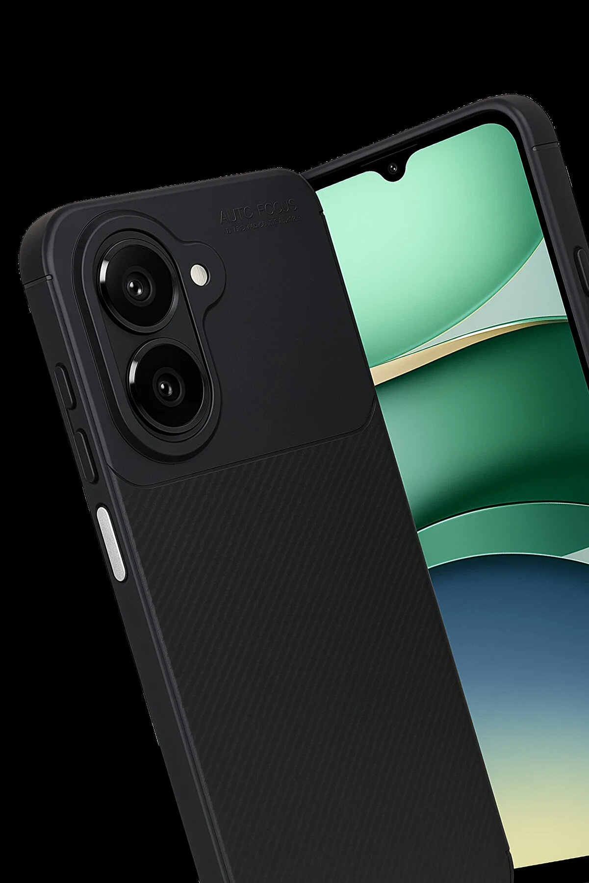 Buti̇k Harmonyaura Xi̇aomi̇ Redmi̇ A5 4G Auto Focus Karbon Kapak - Si̇yah