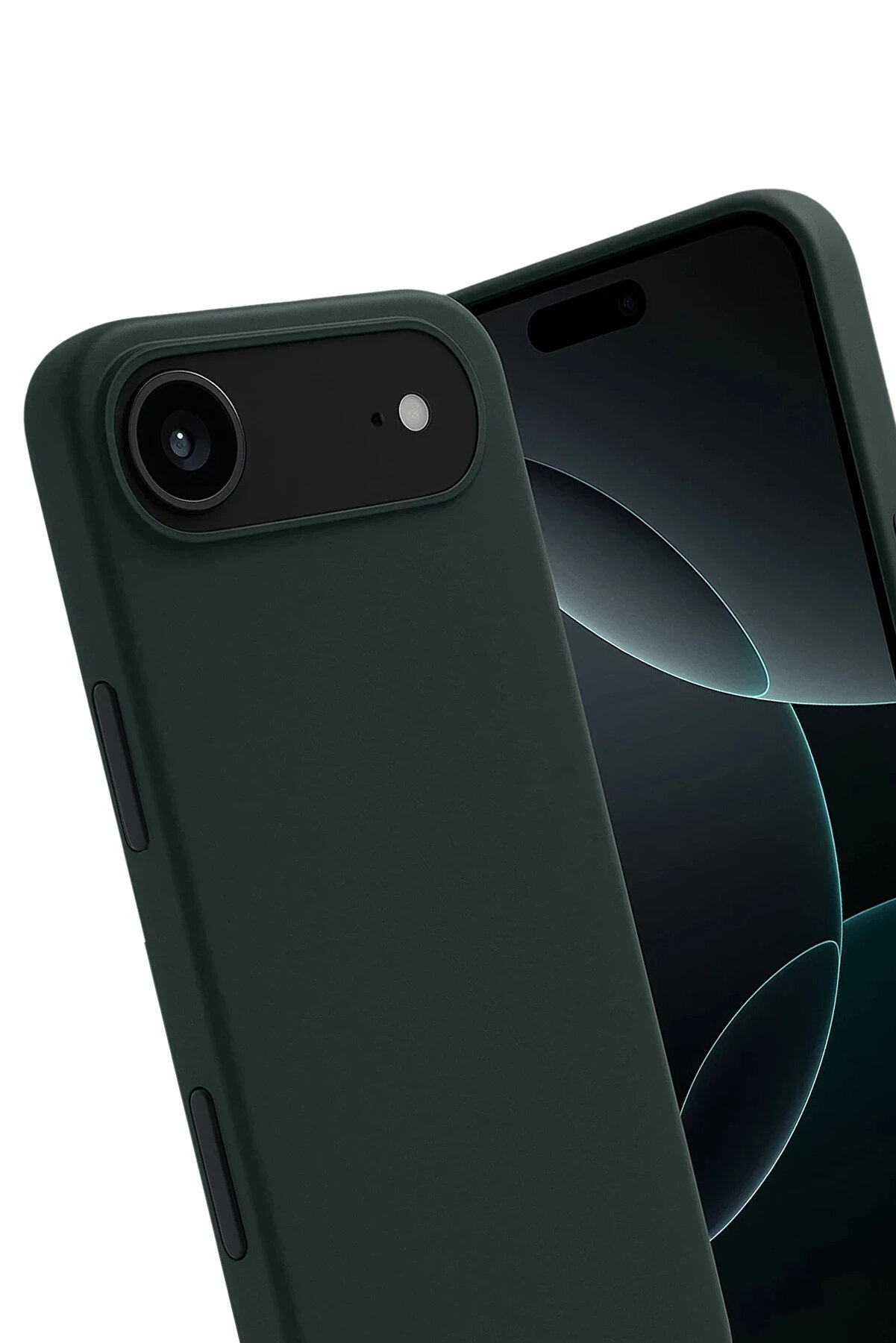 Buti̇k Harmonyaura Apple İphone 17 Ai̇r Fi̇rst Si̇li̇kon - Koyu Yeşi̇l